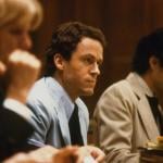 Theodore Bundy, seated in court, charged with the killings of two FSU coeds.