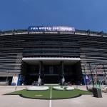 The facade view New Jersey Stadium ahead of the 2026 World Cup in East Rutherford, New Jersey, USA.