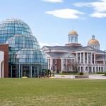 Inside the campus of Christopher Newport University in Newport News, Virginia, USA. 