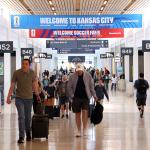World Cup signage is displayed at the Kansas City airport ahead of the 2026 World Cup on May 05, 2026 in Kansas City, Missouri.
