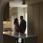 A couple inspecting a new home.