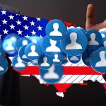 An illustration representing citizens' data and connections across the United States.