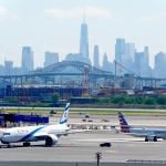 Planes parked at the Newark Liberty International Airport in New Jersey.