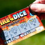 A scratch-off lottery ticket.