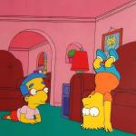  Original animation cels from 'The Simpsons' on display at the 'Get Inked With Homer' benefit at the Wonderful World Art Gallery on July 19, 2007 in Culver City, California.