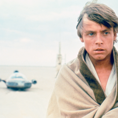 Mark Hamill on the set of Star Wars: Episode IV