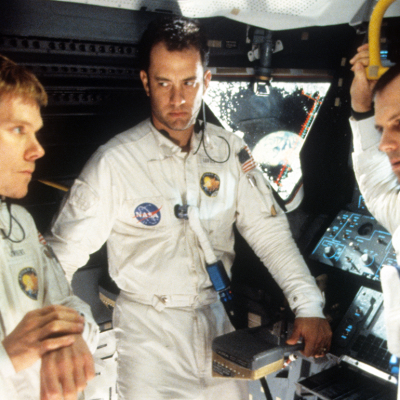 Kevin Bacon, Tom Hanks, and Bill Paxton in a scene from 'Apollo 13’.