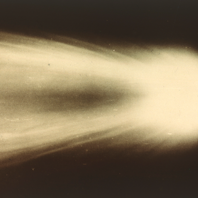 The head of Halley's Comet as photographed by Dr George Willis Ritchey.