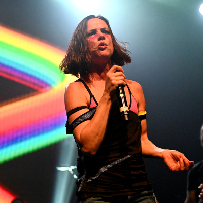 Juliette Lewis performs on stage during the second annual Above Ground concert for MusiCares.