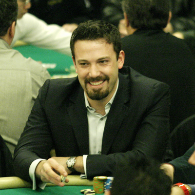 Ben Affleck during 2004 World Poker Tour Invitational at The Commerce Casino.