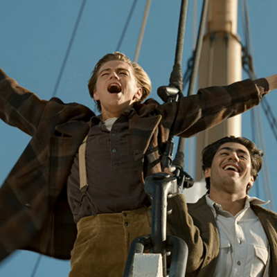 Leonardo DiCaprio and Danny Nucci in a scene from ‘Titanic’