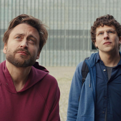 Kieran Culkin and Jesse Eisenberg in ‘A Real Pain’.