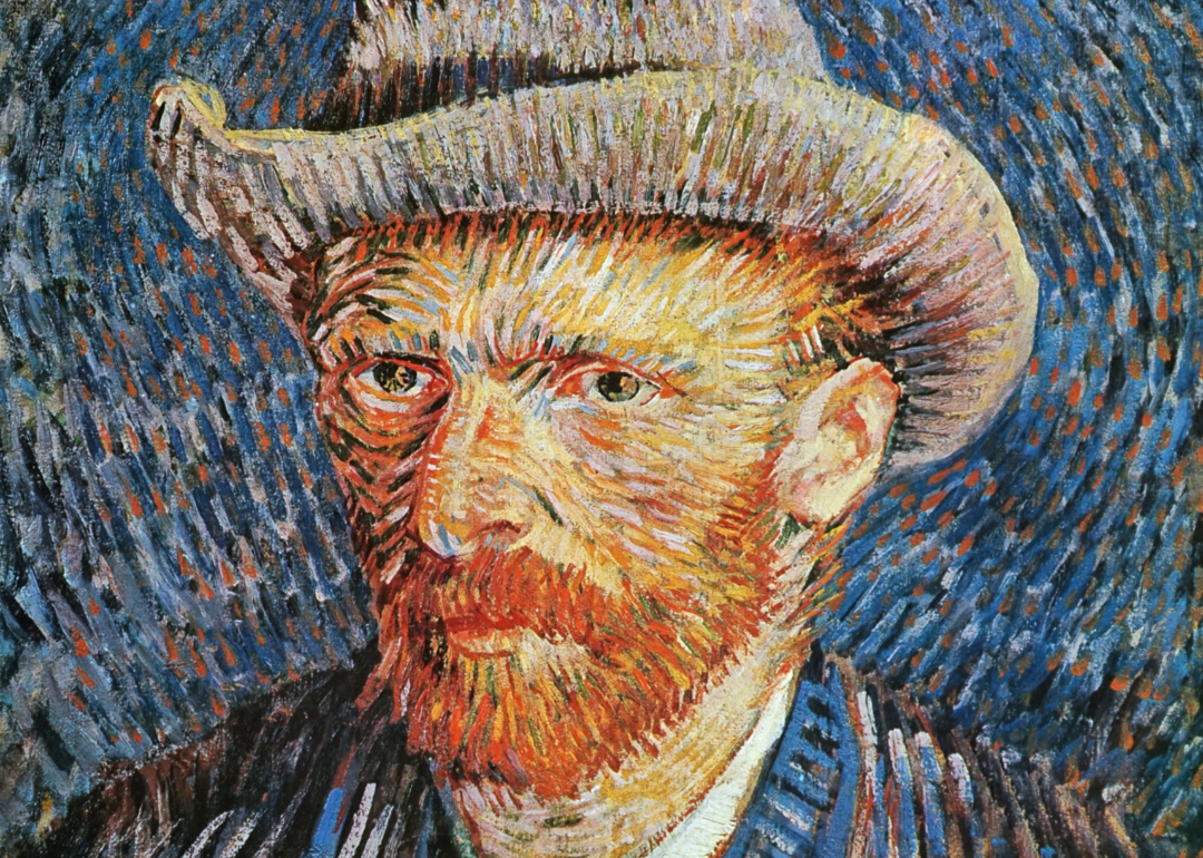 ‘Self-Portrait with Grey Felt Hat’ by Vincent van Gogh.