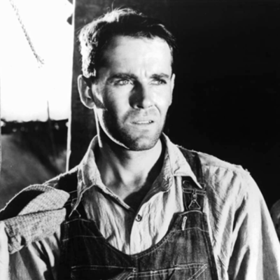 Henry Fonda in a scene from "The Grapes of Wrath"