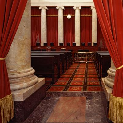 Interior of the U.S. Supreme Court, Washington, D.C.