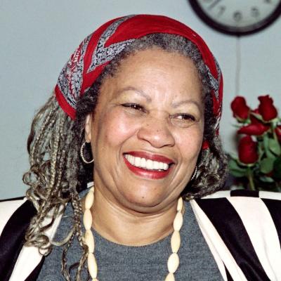 Toni Morrison smiling.
