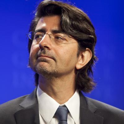 Pierre Omidyar, Chairman and Founder of eBay, looks on during the final session of the annual Clinton Global Initiative meeting in New York, in September 2010. 