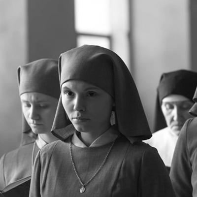 Agata Trzebuchowska as Anna, who's studying to be a Catholic nun, in the 2013 drama "Ida"