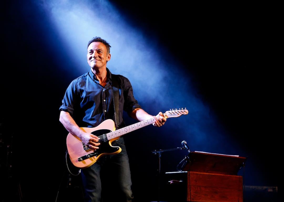 Steve Rapport // Getty ImagesBruce Springsteen performs at the 7th annual "Stand Up For Heroes" event at Madison Square Garden on November 6, 2013 in New York City. 