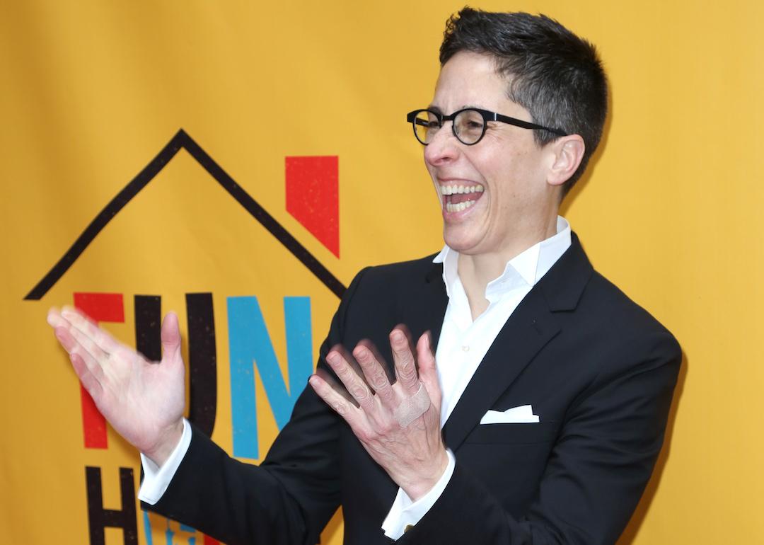 Alison Bechdel attends the opening performance of the Broadway show based on her acclaimed graphic novel "Fun Home" in 2015 in New York City.