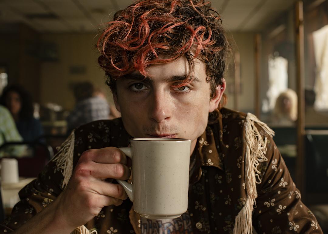 Actor Timothée Chalamet in the 2022 romantic horror movie 'Bones and All.'