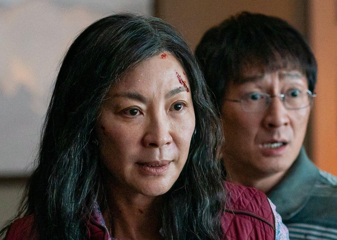 Actors Michelle Yeoh and Ke Huy Quan in the 2022 movie 'Everything Everywhere All at Once.'