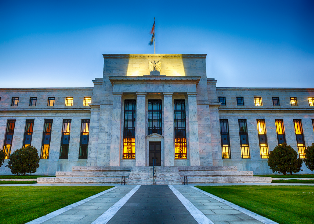 Exterior of the Federal Reserve in Washington D.C.