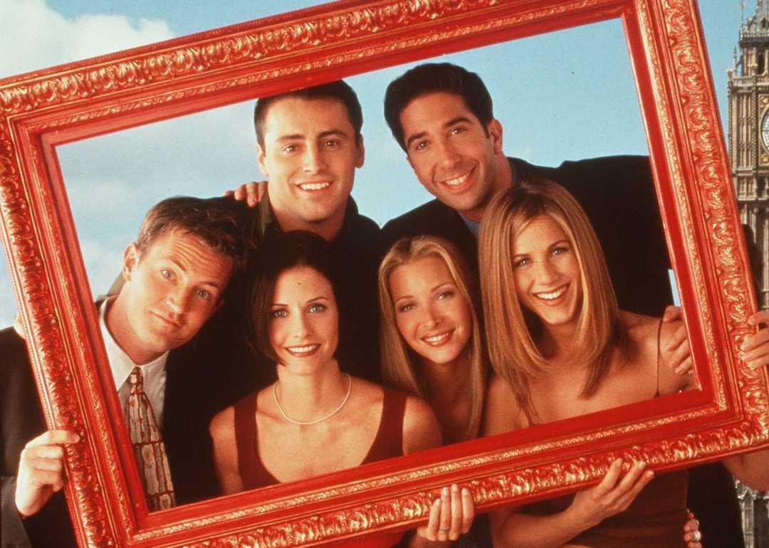 The stars of 'Friends': Matt LeBlanc, David Schwimmer, Jennifer Aniston, Lisa Kudrow, Courteney Cox, and Matthew Perry.