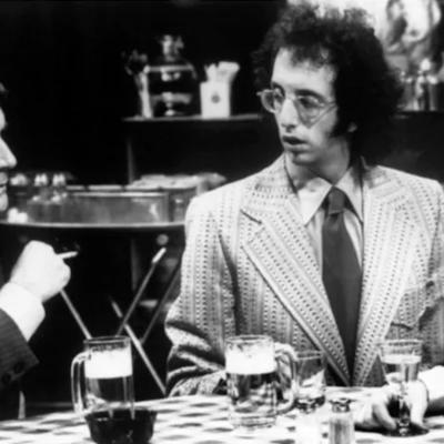 Vincent Schiavelli (right) as Peter Panama, generally regarded as the first gay character to be a TV regular.