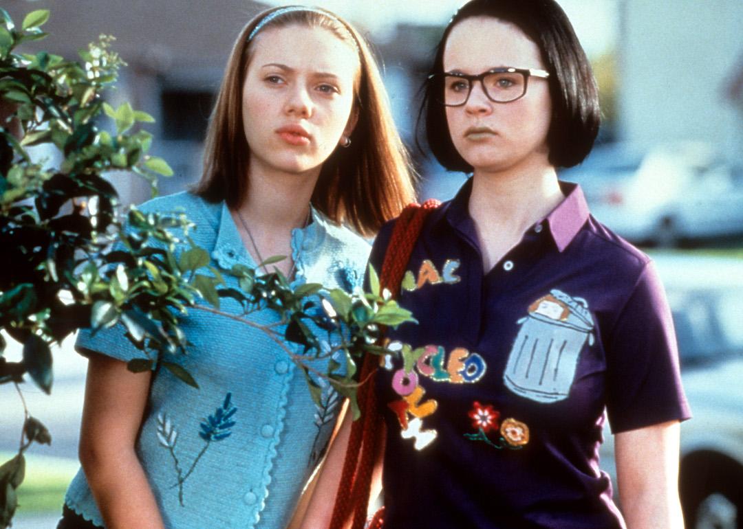 Actors Scarlett Johansson and Thora Birch in a scene from the 2001 film 'Ghost World.'