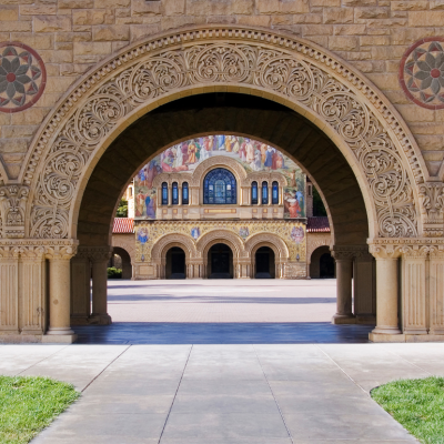 The main quad at Stanford University in California, the second-best college in America.
