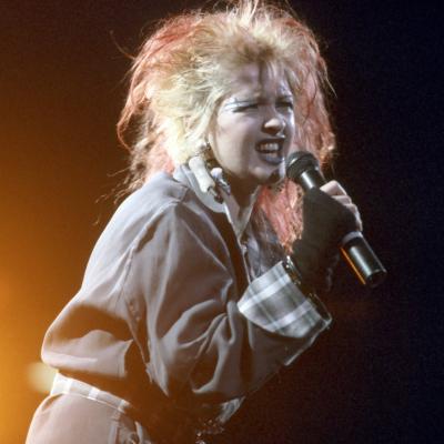 Cyndi Lauper performing in 1980.