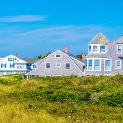 Classic private houses in Cape Cod.