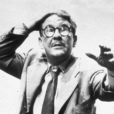 Actor Burgess Meredith on the television show 'The Twilight Zone.'