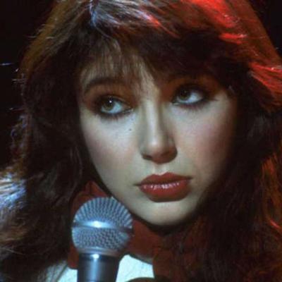 Musician Kate Bush performing live, circa 1978.