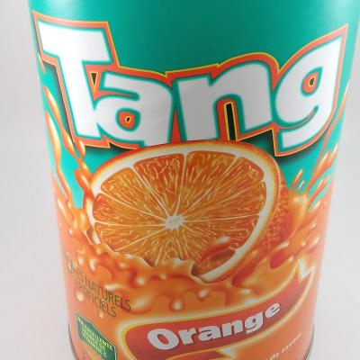 Bottle of Tang orange powdered juice.