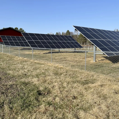 Solar panels at Lavalier's Berry Patch.