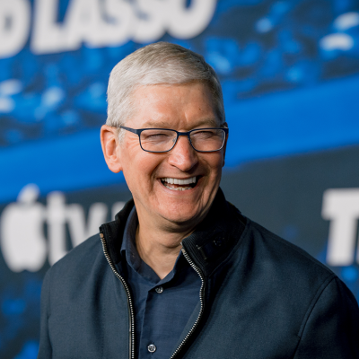 Tim Cook attends ‘Ted Lasso’ Season 3 premiere.