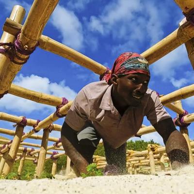 Q Burdette competes in season 46 of Survivor. 