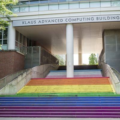 The Georgia Tech Institute of Technology campus, Klause Advanced Computing Building in Atlanta, Georgia.