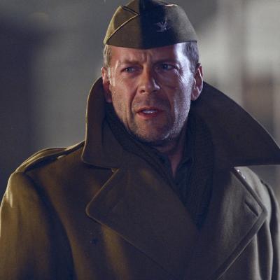 American actor Bruce Willis as Colonel William McNamara in a scene from the film 'Hart's War', 2002.