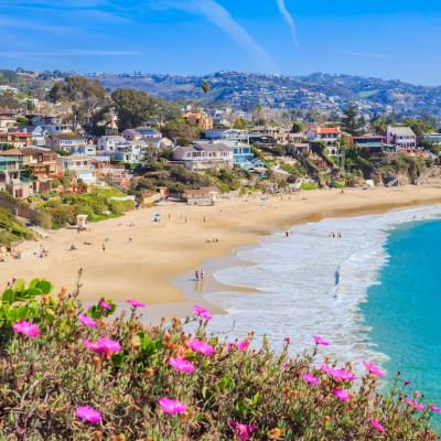 Crescent Bay of Laguna Beach, Orange County, California.