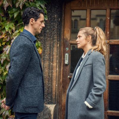 Actors Matthew Goode and Teresa Palmer in 'A Discovery of Witches.'