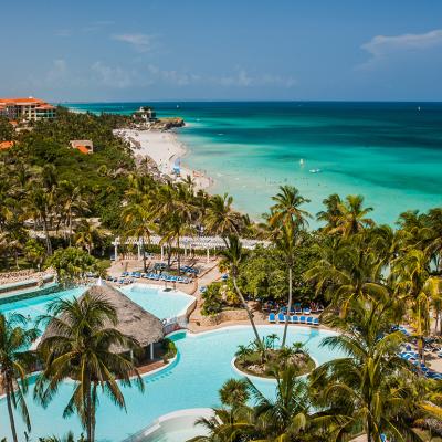 An all-inclusive resort in Varadero beach, Cuba.