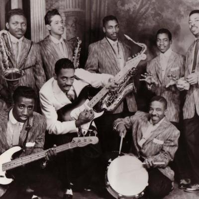 Ike Turner's Kings of Rhythm photographed in 1956.