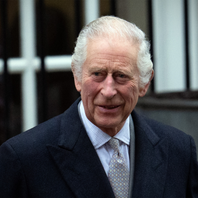 King Charles III departs after receiving treatment for an enlarged prostate at The London Clinic on January 29, 2024 in London, England.