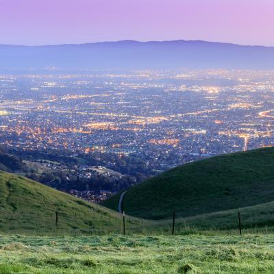 Sierra Vista Open Space Preserve in San Jose, Santa Clara County in California, USA.