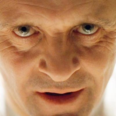 Anthony Hopkins in the horror movie 'The Silence of the Lambs.'