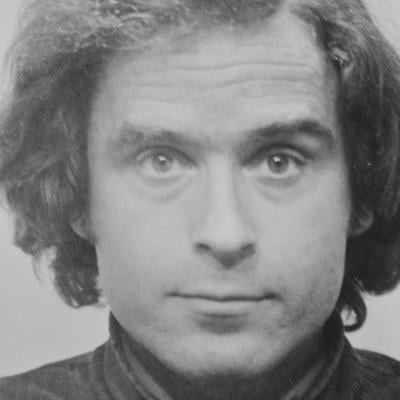 Portrait of the serial killer Ted Bundy.