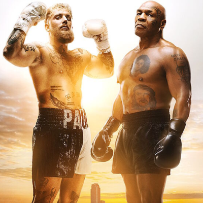 Jake Paul and Mike Tyson in a promotional still for 'Countdown: Paul vs. Tyson'